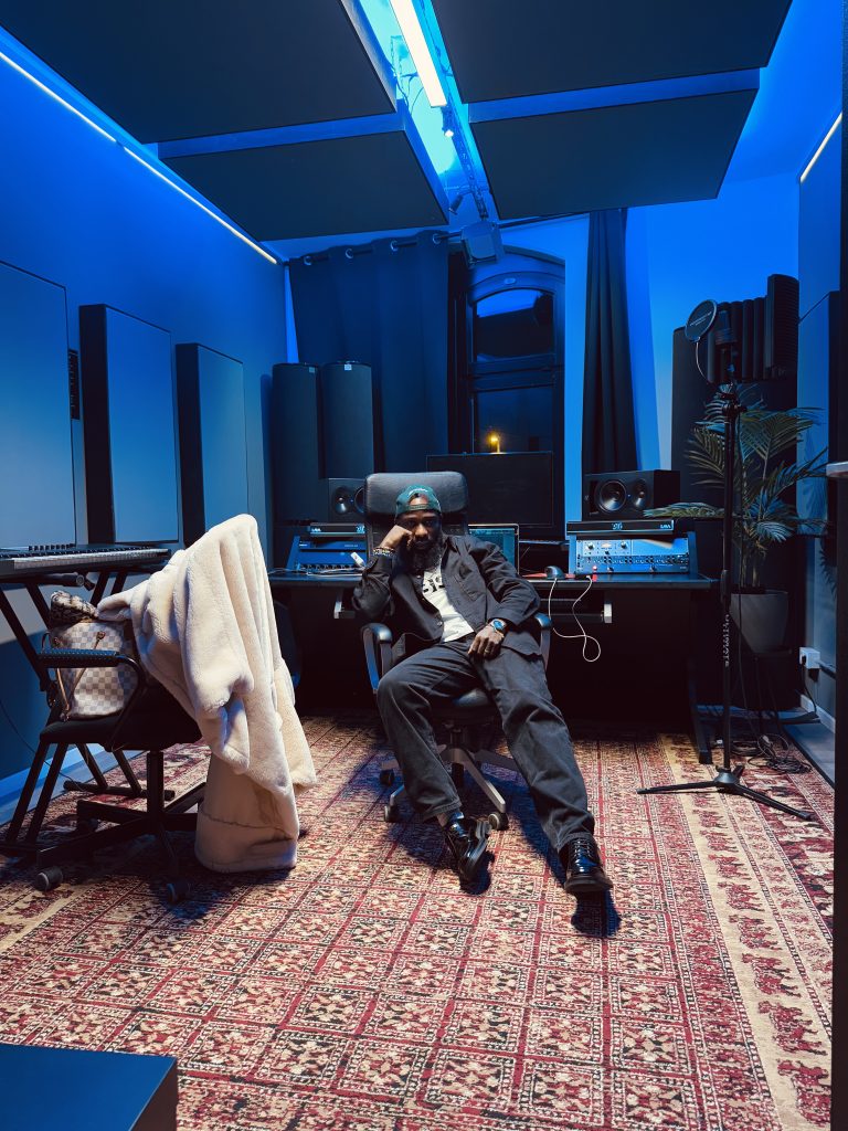 Samuel G in the recording studio